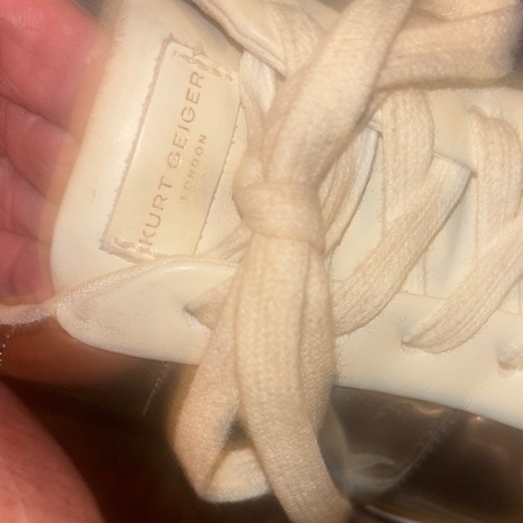 Kurt Geiger Gold/ Silver/ Bronze and White Sneakers - Picture 6 of 6